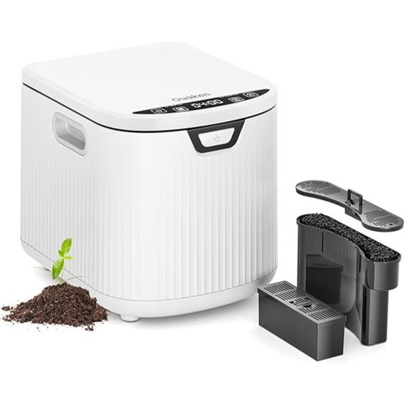Electric Kitchen Compost Bin with Auto-Clean Low Noise