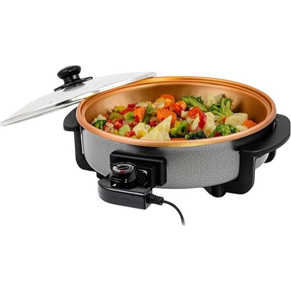 OVENTE 12 Electric Skillet with Nonstick Coating