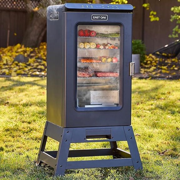 East Oak Ridgewood Pro 30 Electric Smoker with Stand