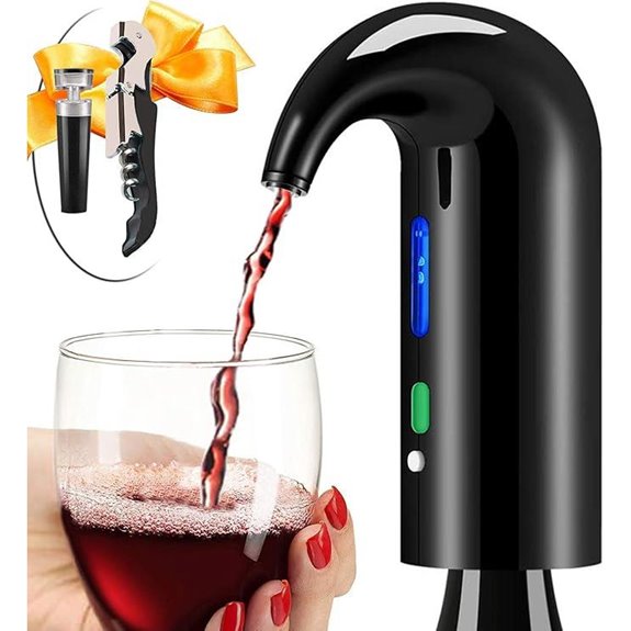 Electric Wine Aerator and Decanter with Spout