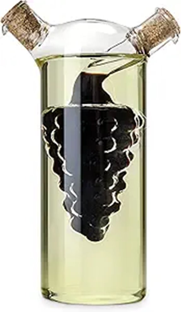 Twine Living Oil & Vinegar Dispenser with Cork Stoppers
