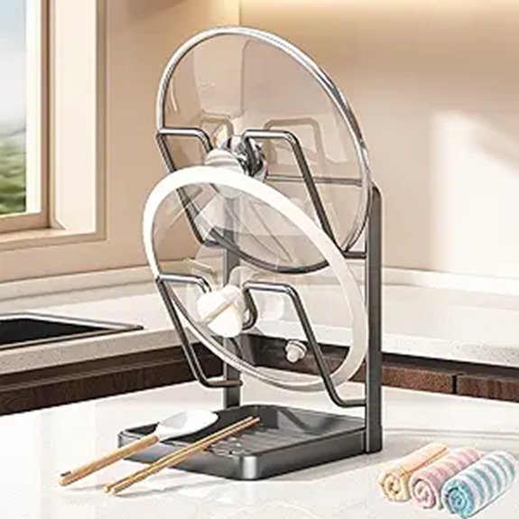 Upgraded Kitchen Pot Lid Storage Rack