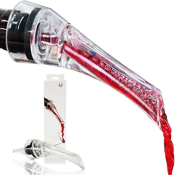 Wine Aerator Pourer Spout for Rich Bubbles