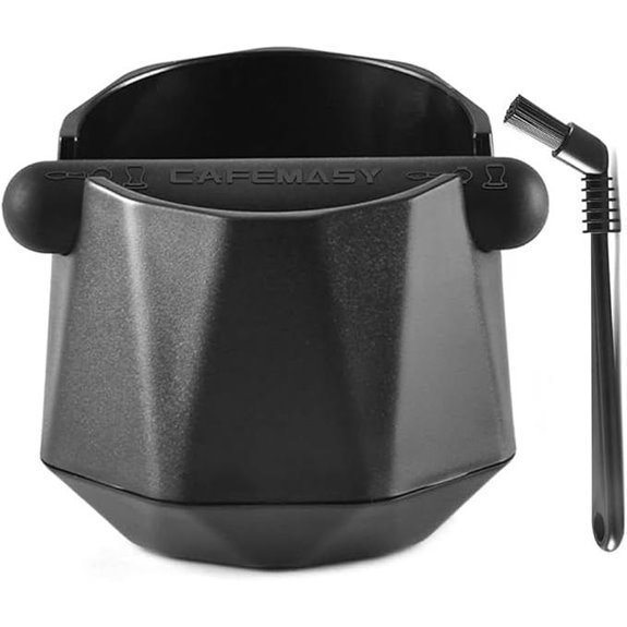 CAFEMASY Espresso Knock Box with Brush