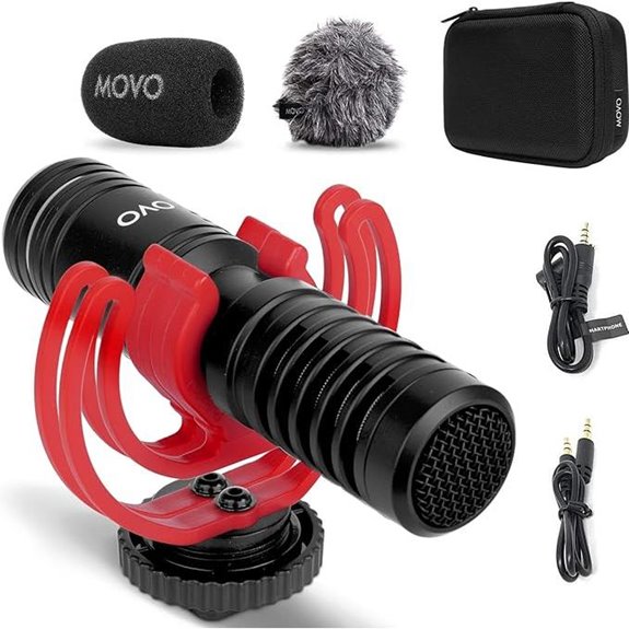 Movo VXR10-PRO External Shotgun Microphone for Cameras