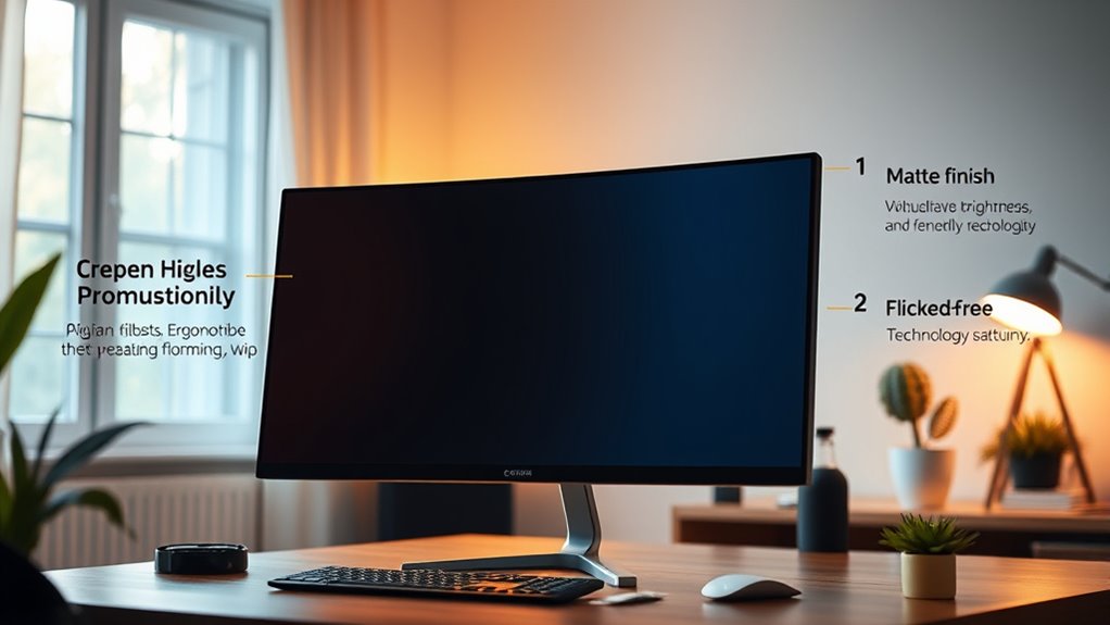 eye friendly monitor features