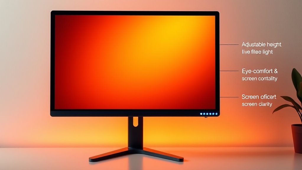 eye friendly monitor features