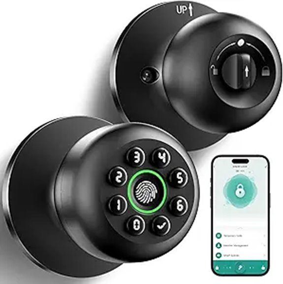 Smart Fingerprint Door Lock with Keypad and App