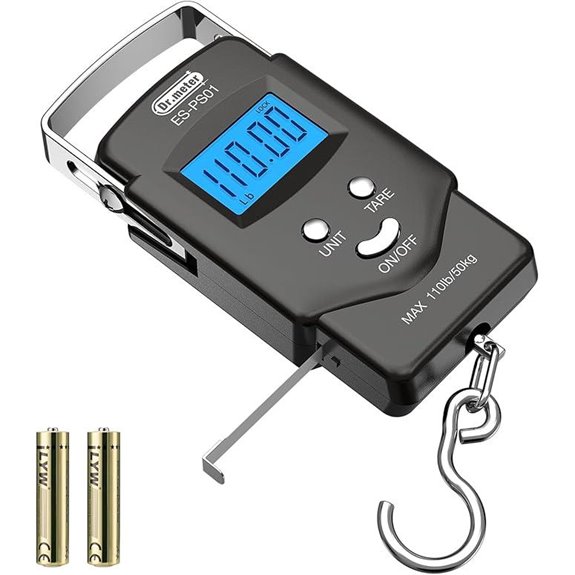 Dr.meter Fish Scale Luggage Scale with Measuring Tape