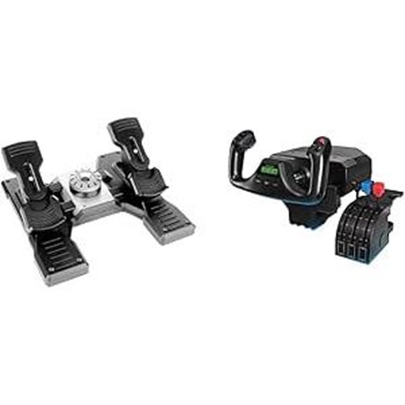 Logitech G Pro Flight Yoke System + Pro Flight Rudder Pedals Bundle