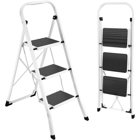 HBTower Folding Step Stool with Non-Slip Pedal