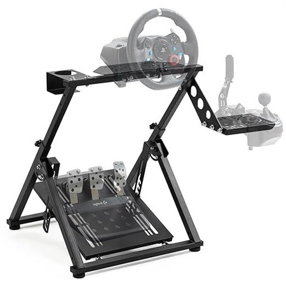 Gazzyt Adjustable Foldable Racing Wheel Stand