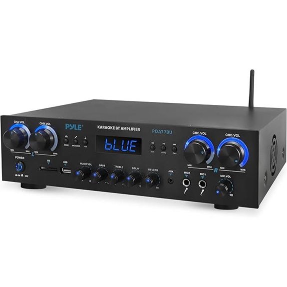 Pyle 4-Channel 800W Bluetooth Stereo Amplifier