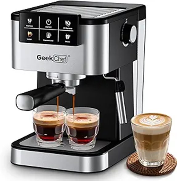 Geek Chef Espresso Machine with Milk Frother