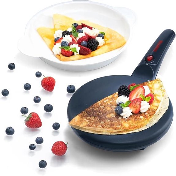 Gourmia 8” Nonstick Crepe Maker with Batter Plate
