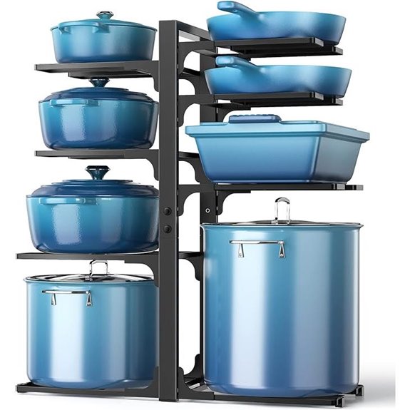 ORDORA 8-Tier Heavy Duty Pot and Pan Organizer