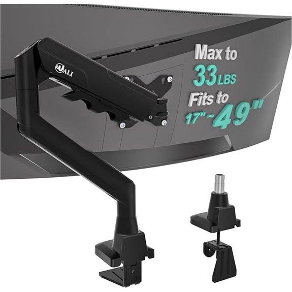 WALI Heavy Duty Single Monitor Arm 17-49 Inch