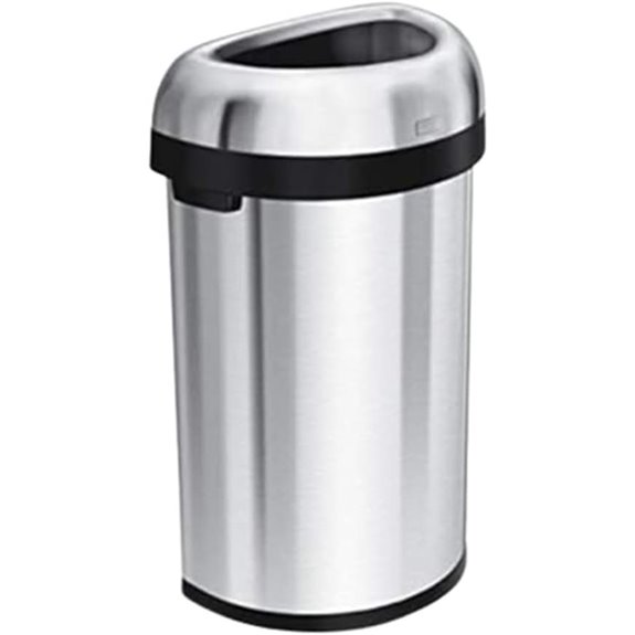 Simplehuman 60L Heavy-Gauge Brushed Stainless Steel Trash Can