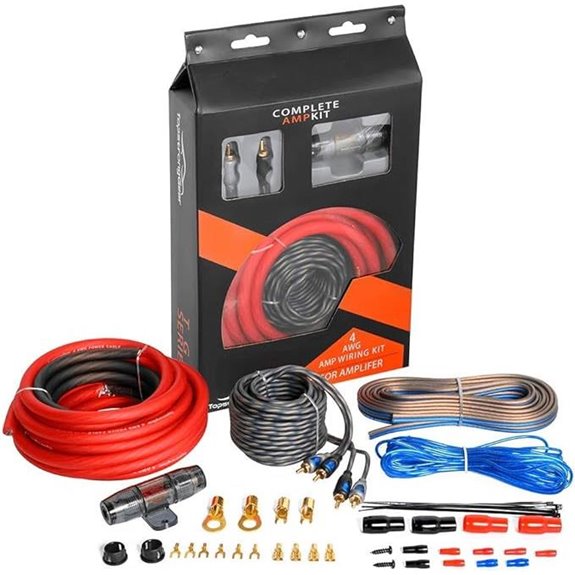 TOPSTRONGGEAR 4 Gauge Amp Wiring Kit for Car Audio