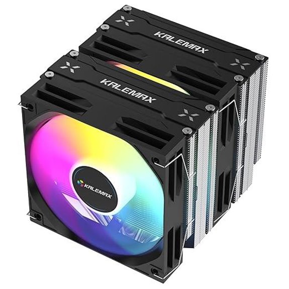 Dual-Tower CPU Cooler with ARGB Fans 265W TDP