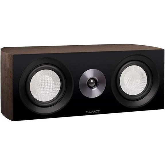 Fluance High-Performance Walnut Center Channel Speaker