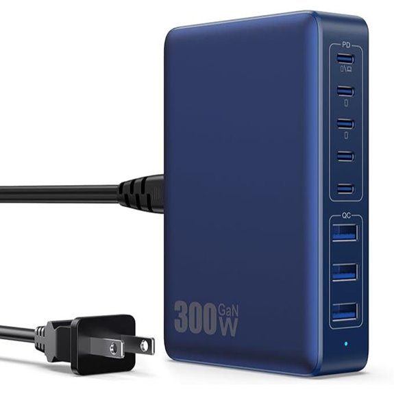 USB-C 300W GaN Fast Charging Station for Laptops and Phones