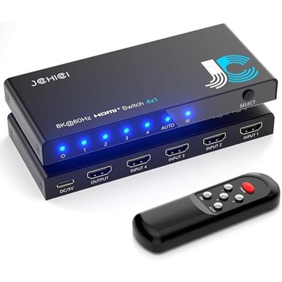 HDMI 2.1 Switch 4-in-1 8K/4K with Remote