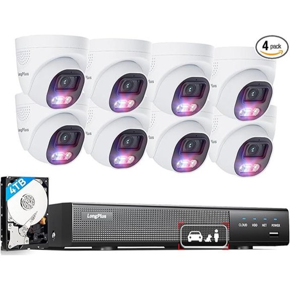 LongPlus 4K PoE Security Camera System (12MP 16CH)