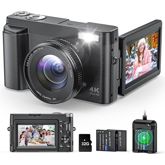 4K Digital Camera for Photography & Video