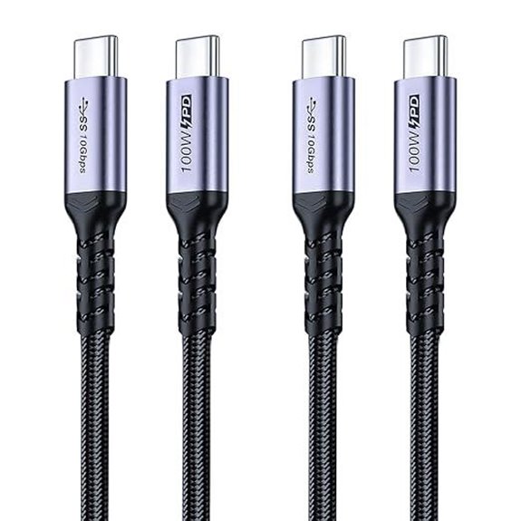 USB C 3.1 Gen 2 Cable 10FT 2 Pack 100W Fast Charging