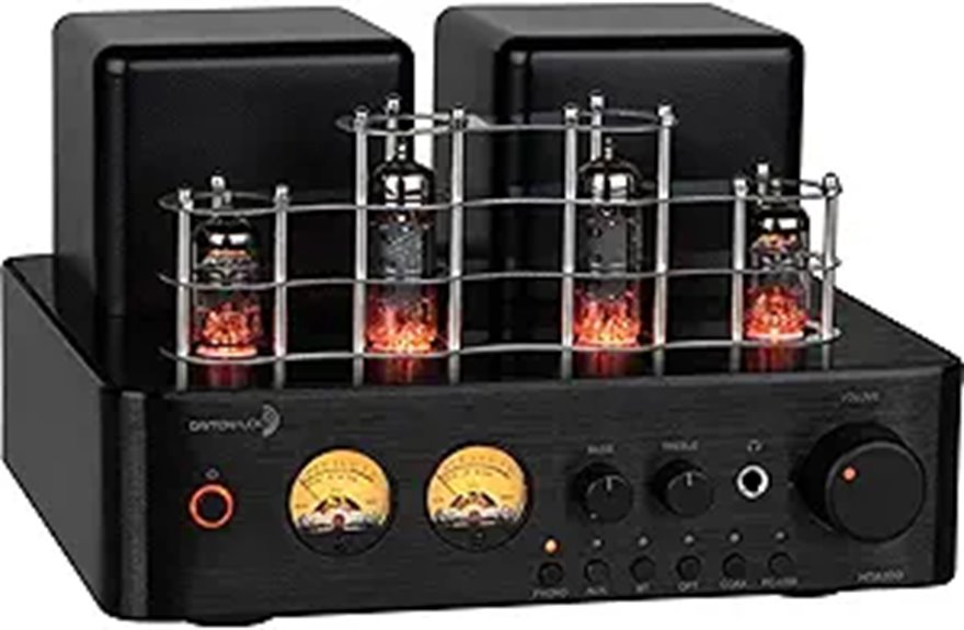 Dayton Audio HTA100 Integrated Stereo Hybrid Tube Amplifier 100 Watts