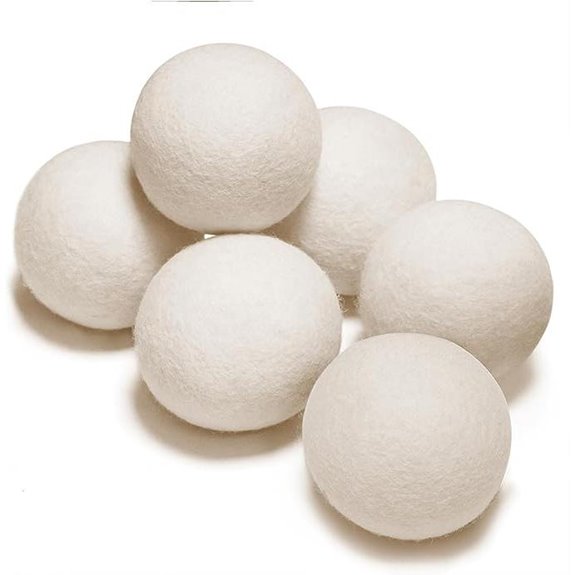 New Zealand Wool Dryer Balls 6 Pack Hypoallergenic