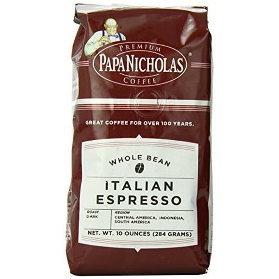 PapaNicholas Coffee Whole Bean Coffee Italian Espresso 12 Count