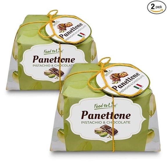Italian Pistachio & Chocolate Panettone (2-Pack)
