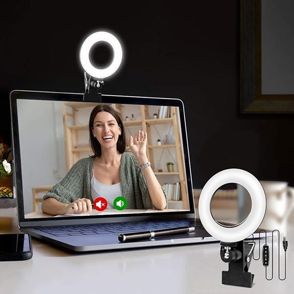 Video Conference Ring Light for Laptop and Monitor