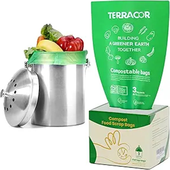 3-Gallon Compostable Trash Bags (100 Pack)