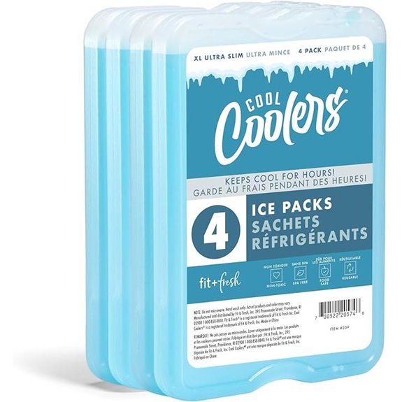 Coolers Fit & Fresh 4 Pack XL Ice Packs