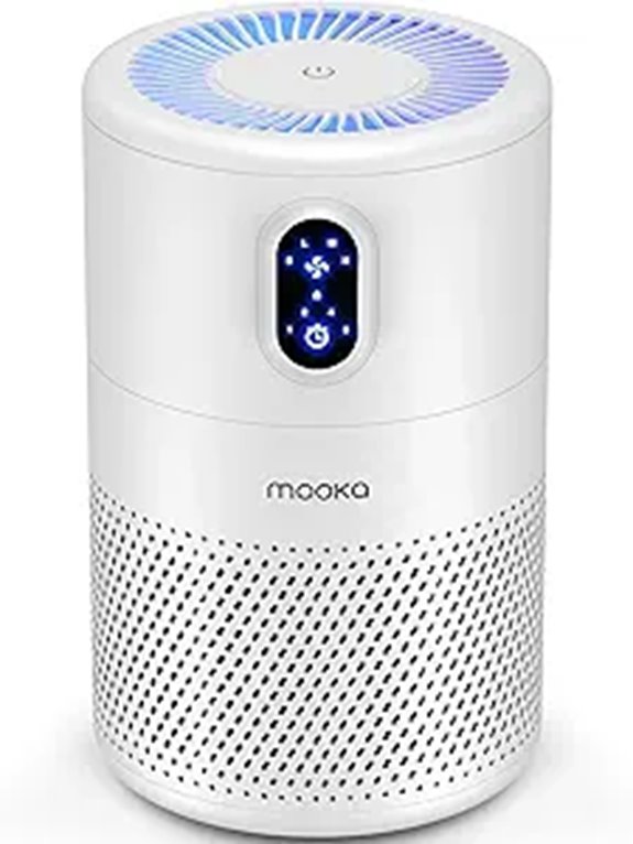 MOOKA Large Room HEPA Air Purifier with Night Light