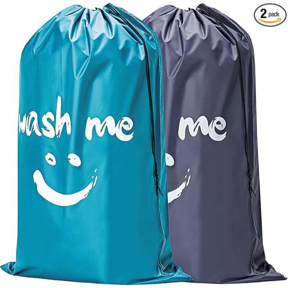 HOMEST 2 Pack XL Travel Laundry Bags