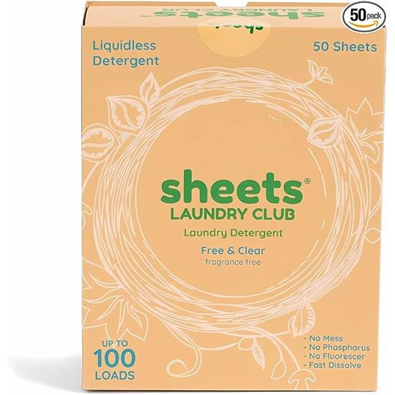 Sheets Laundry Club Liquidless Detergent Sheets (50)
