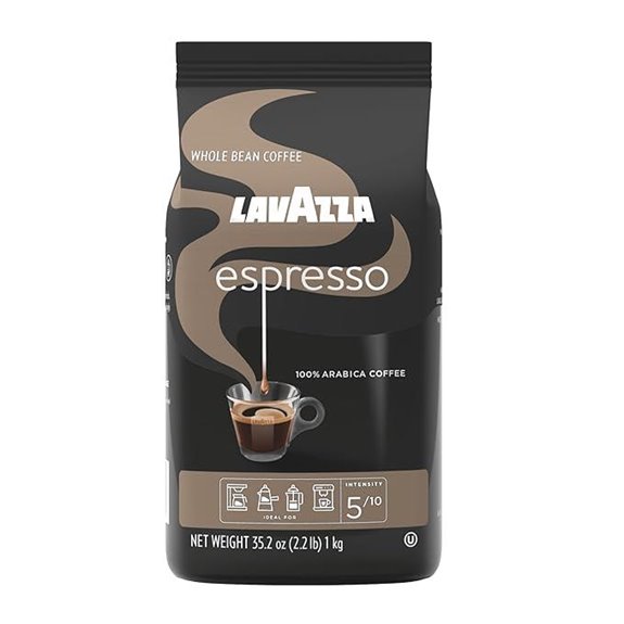 Lavazza Espresso Whole Bean Coffee Medium Roast 100% Arabica 2.2 lb Bag