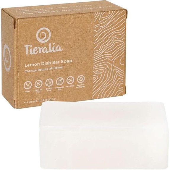 Tieralia Lemon Dish Soap Bars (2-Pack)