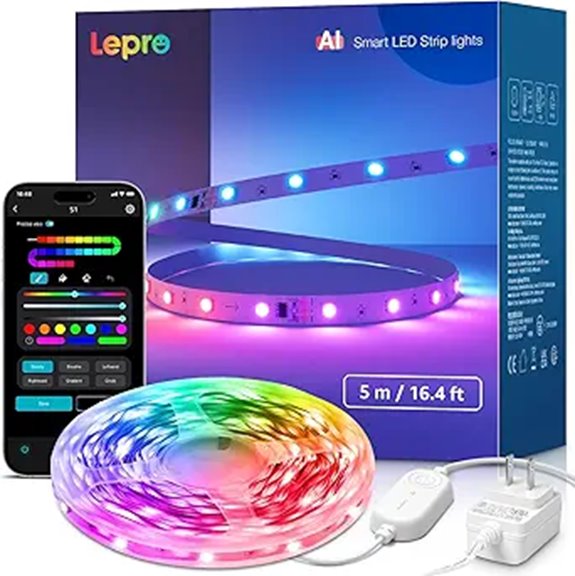 Lepro S1 AI RGB LED Strip Lights (16.4ft)