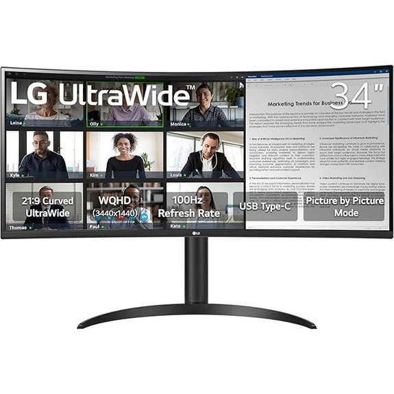 LG 34-inch UltraWide Curved Monitor with USB-C