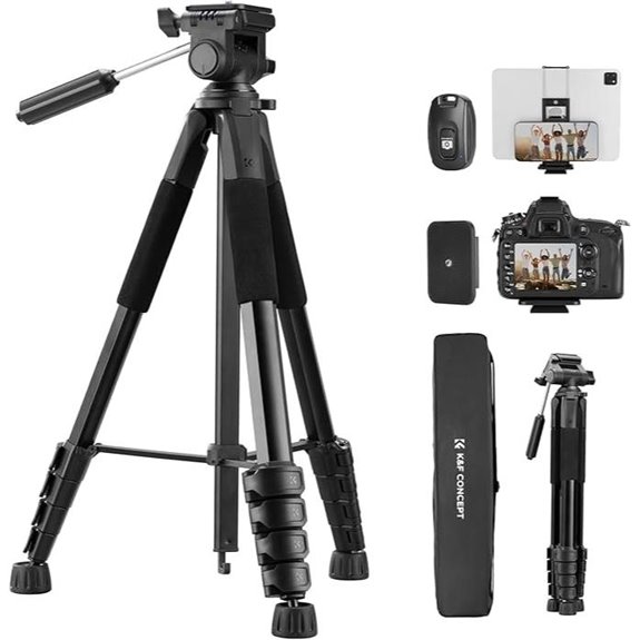 K&F CONCEPT 75 Lightweight Travel Camera Tripod