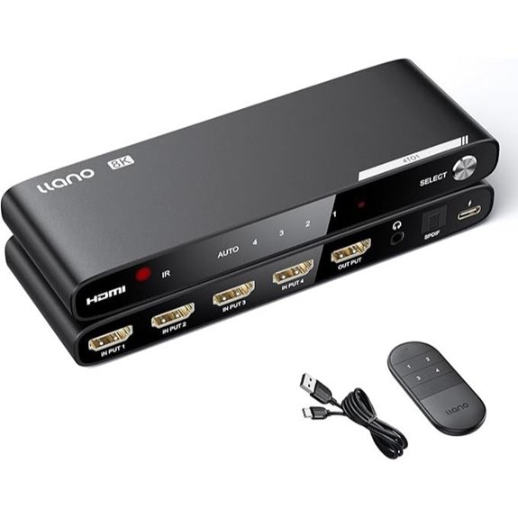 Llano HDMI 2.1 Switcher with Audio Extractor