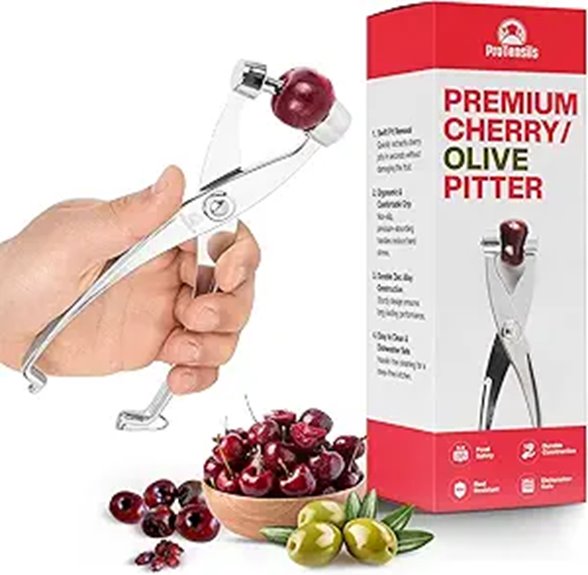 Cherry Pitter Tool with Locking Mechanism