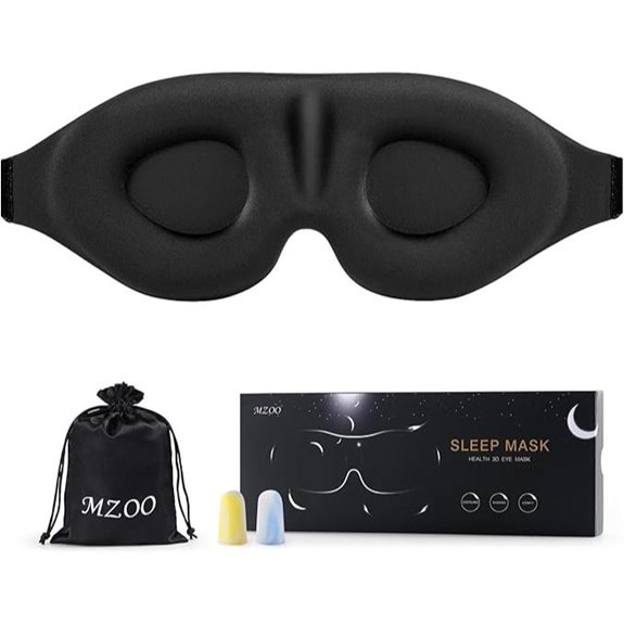 luxury eye mask for side sleepers