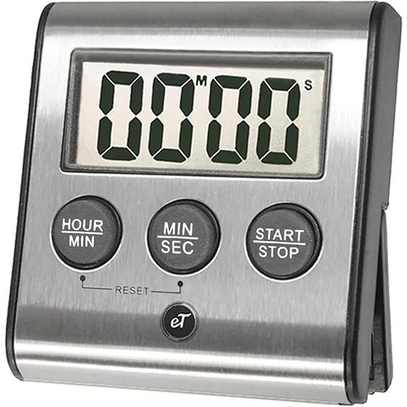 Elegant Digital Kitchen Timer with Magnet and Alarm