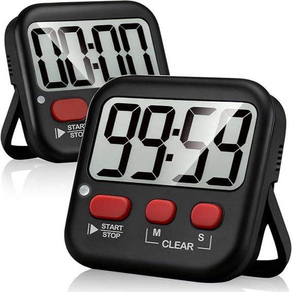 Antonki 2 Pack Digital Magnetic Kitchen Timers